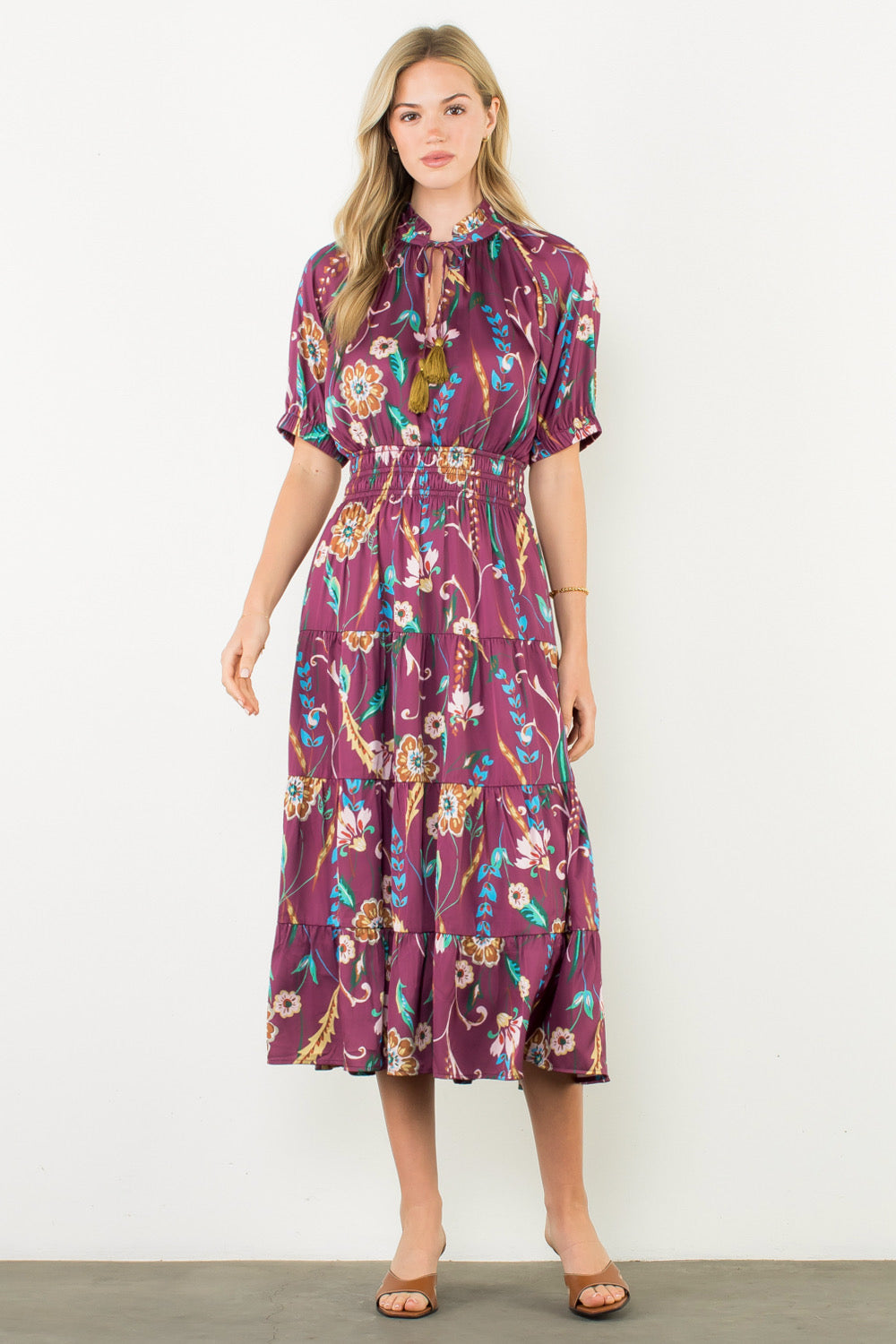 Floral Tiered Maxi Dress