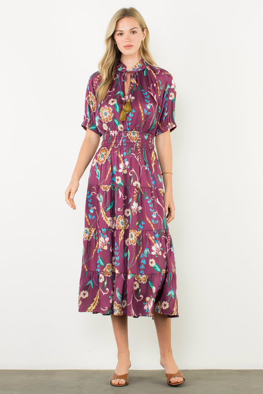 Floral Tiered Maxi Dress