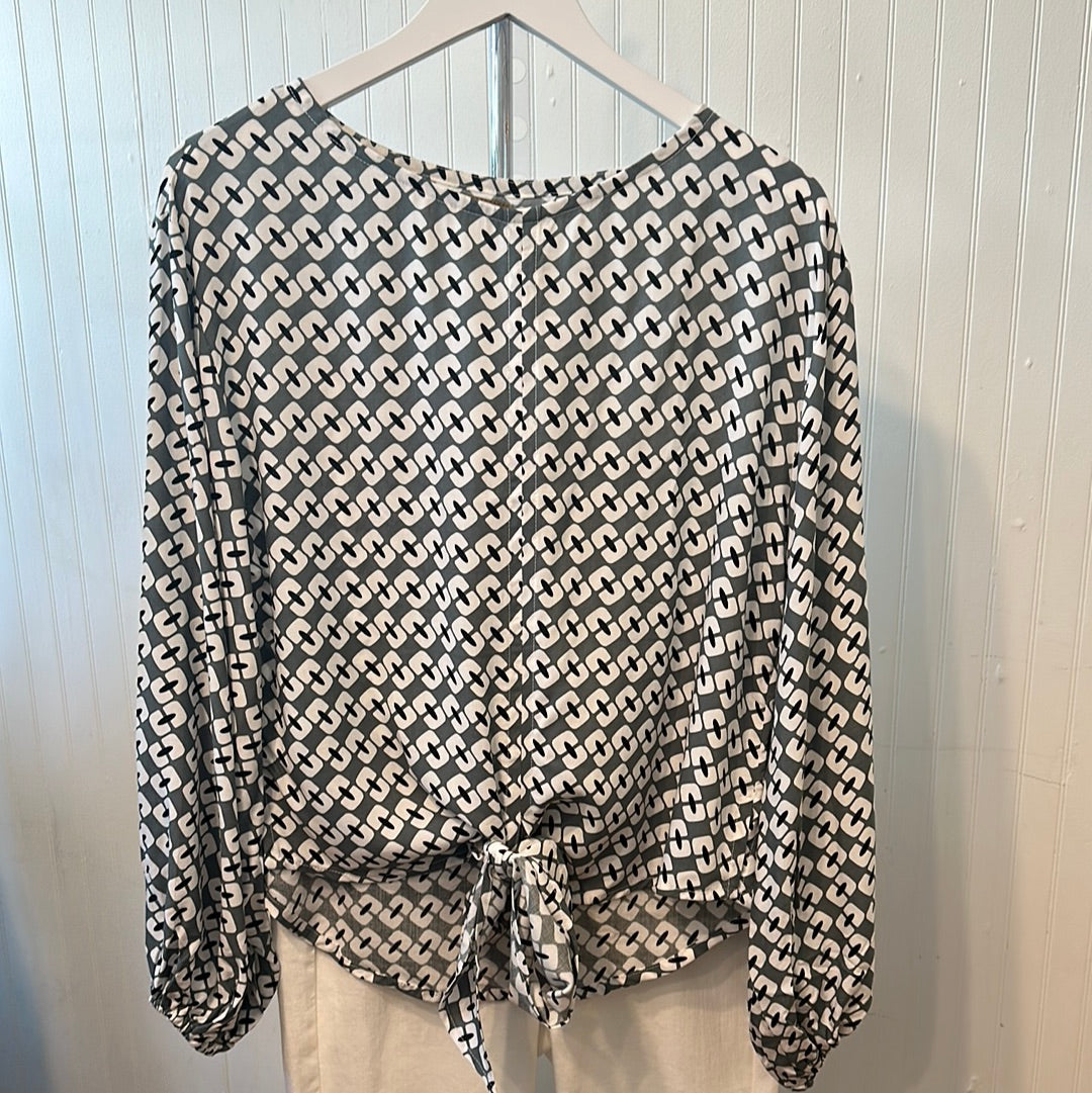 Batik Tie Top