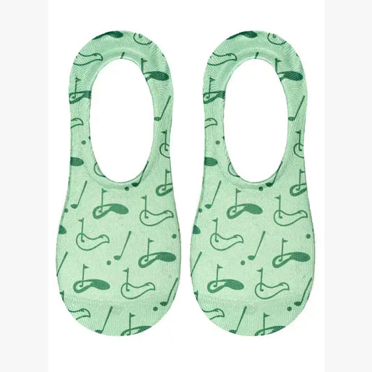 Golf Course Holes No Show Socks