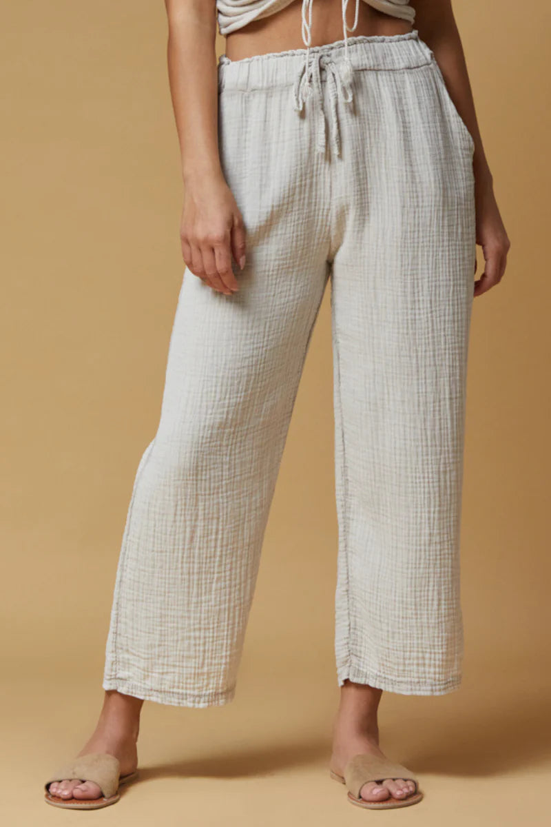 Bells Gauze Cropped Pant