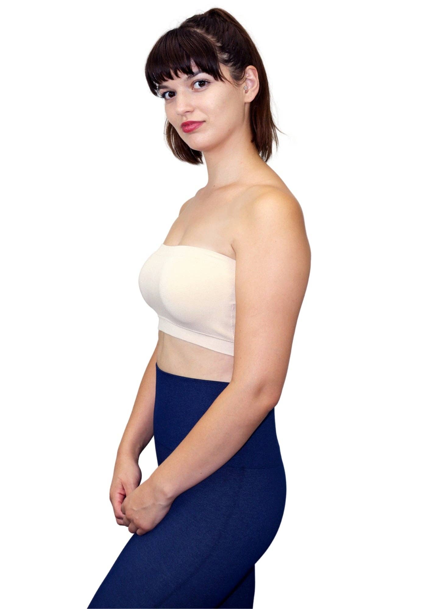 Solid Bandeau: WHITE