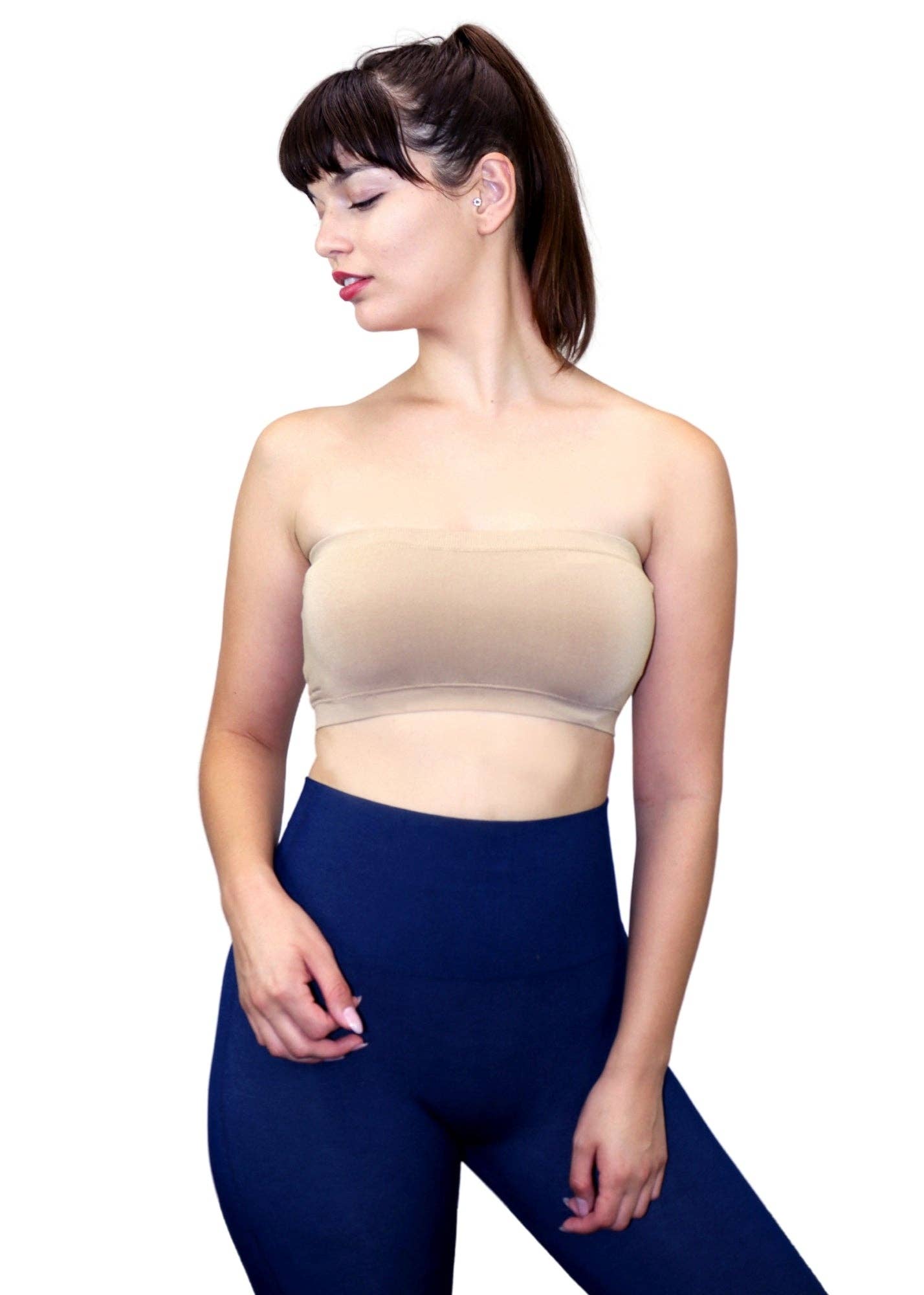 Solid Bandeau: TAN