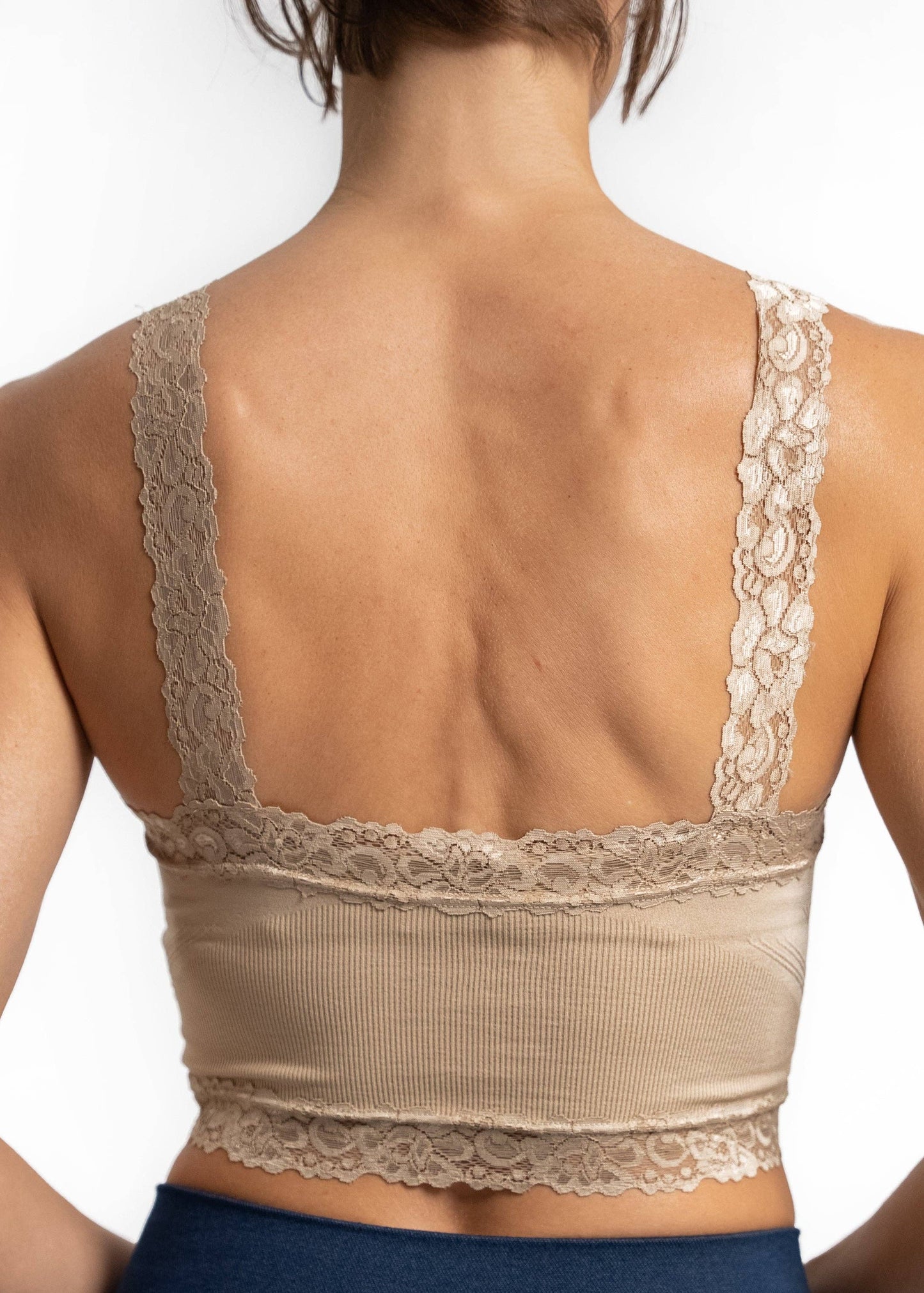 Lace Bralette: White