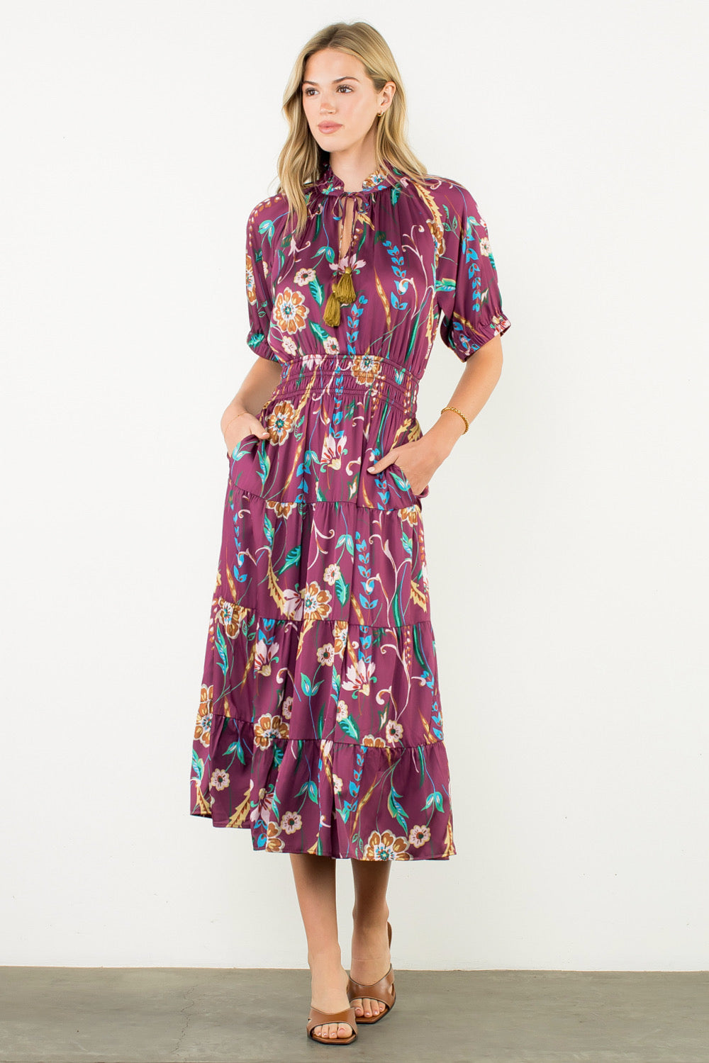 Floral Tiered Maxi Dress