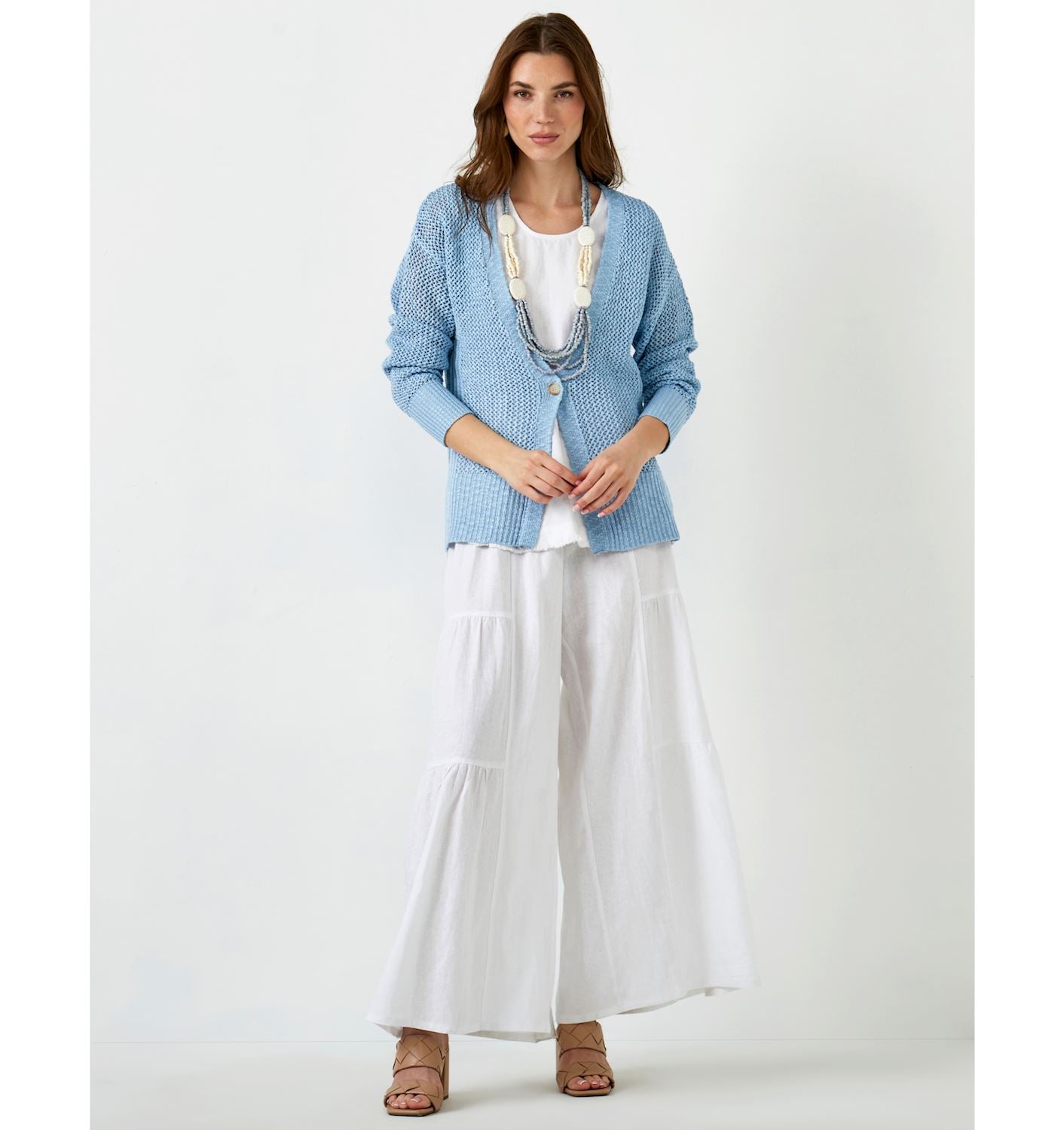 Knit Mesh Cardigan