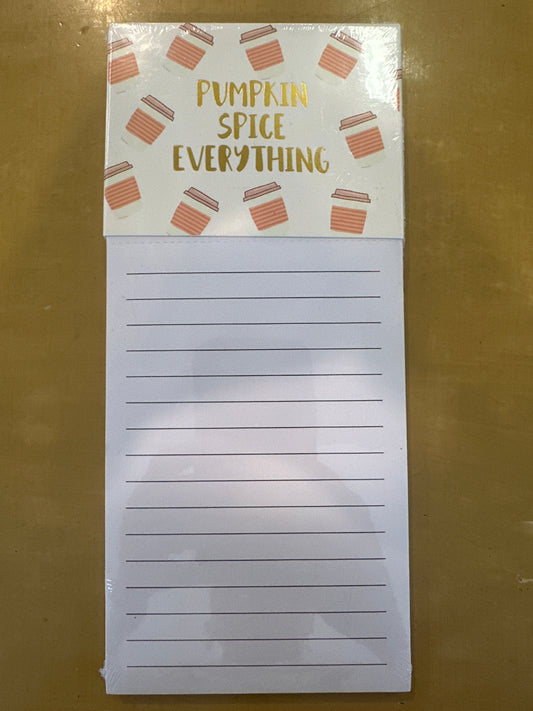 Magnetic Notepad Pumpkin Spice