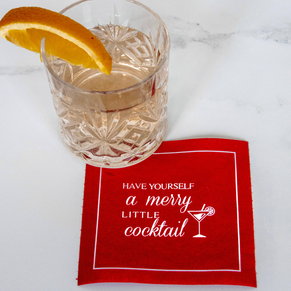 Merry Little Cotton Cocktail Napkin