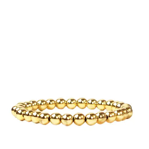 6mm Gold Ball Bracelet