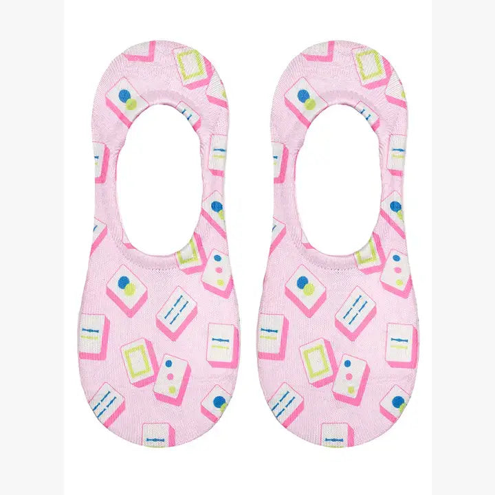 Mahjong Tiles No Show Socks