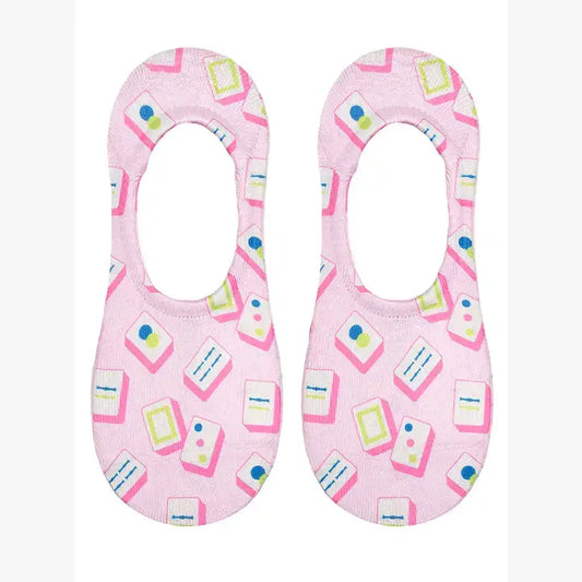 Mahjong Tiles No Show Socks