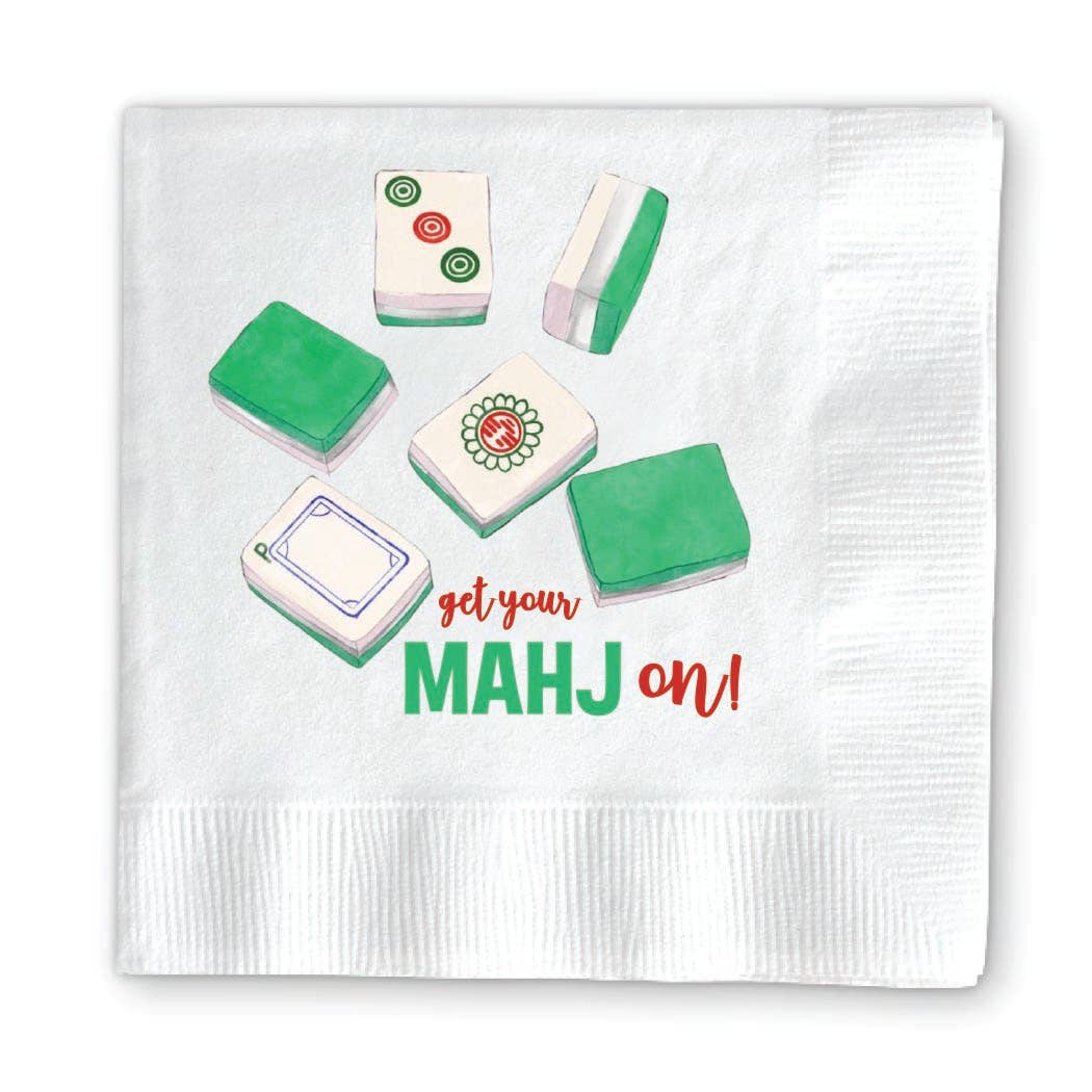 Get your Mahjong on cocktail napkins