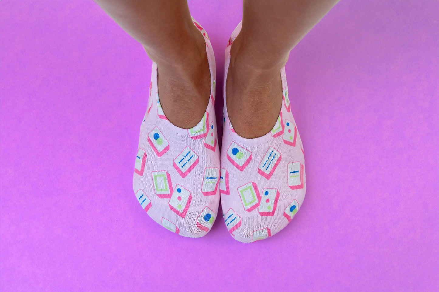 Mahjong Tiles No Show Socks