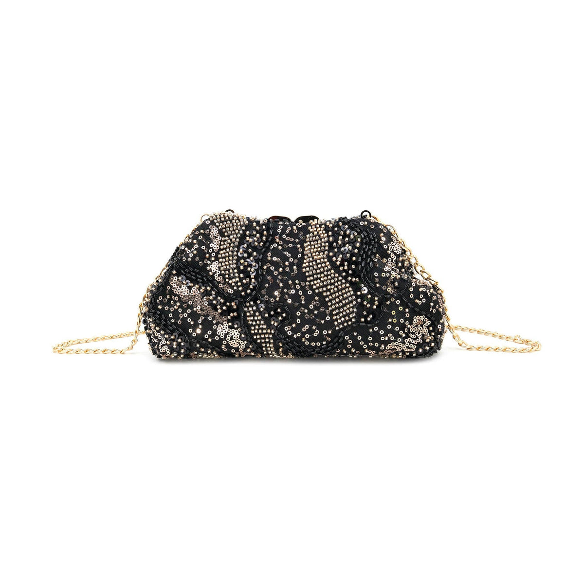 Black and Copper Sequin Bag