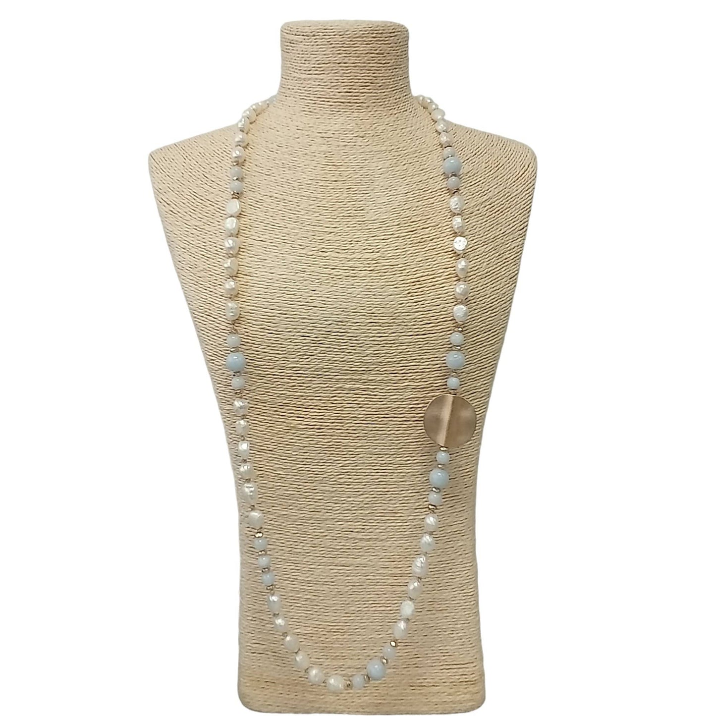 Pearl and Coin Necklace