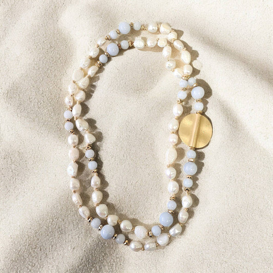 Pearl and Coin Necklace