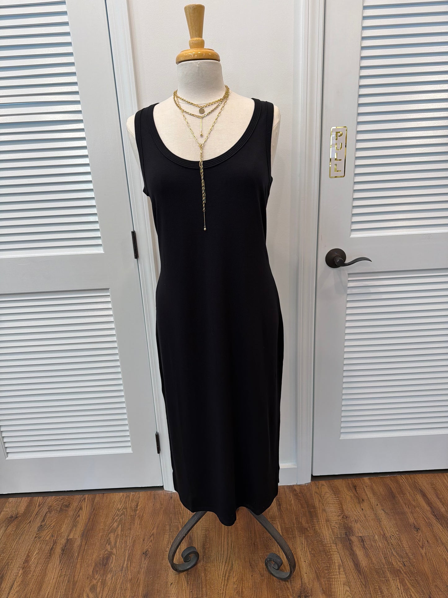 Drapey Ponte Midi Dress