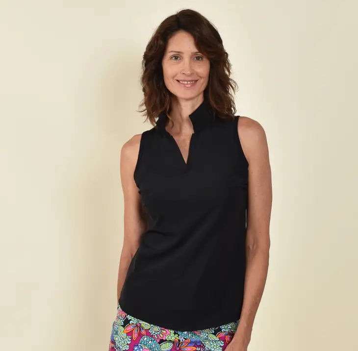 Pebble Beach Collared Top