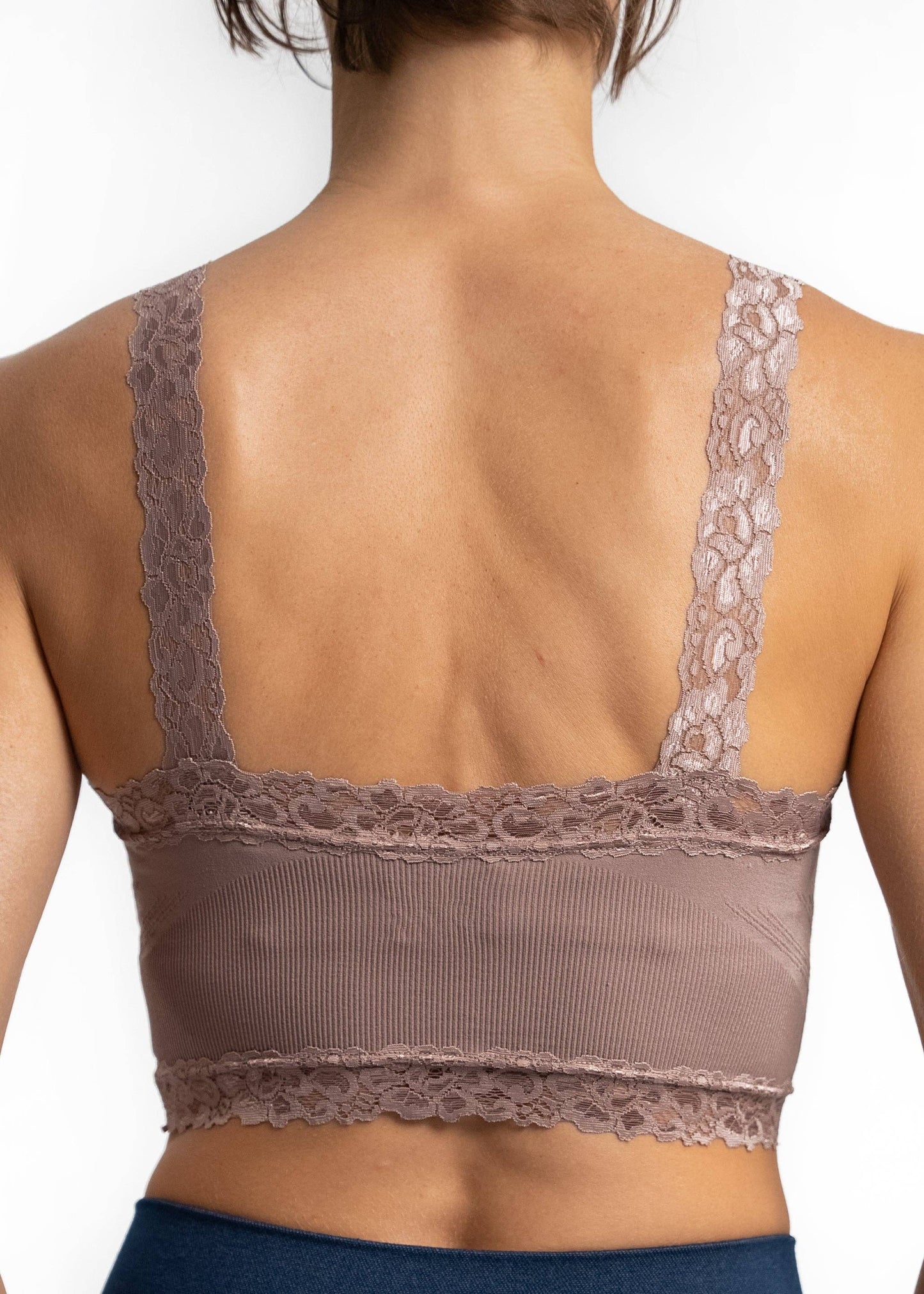 Lace Bralette: White