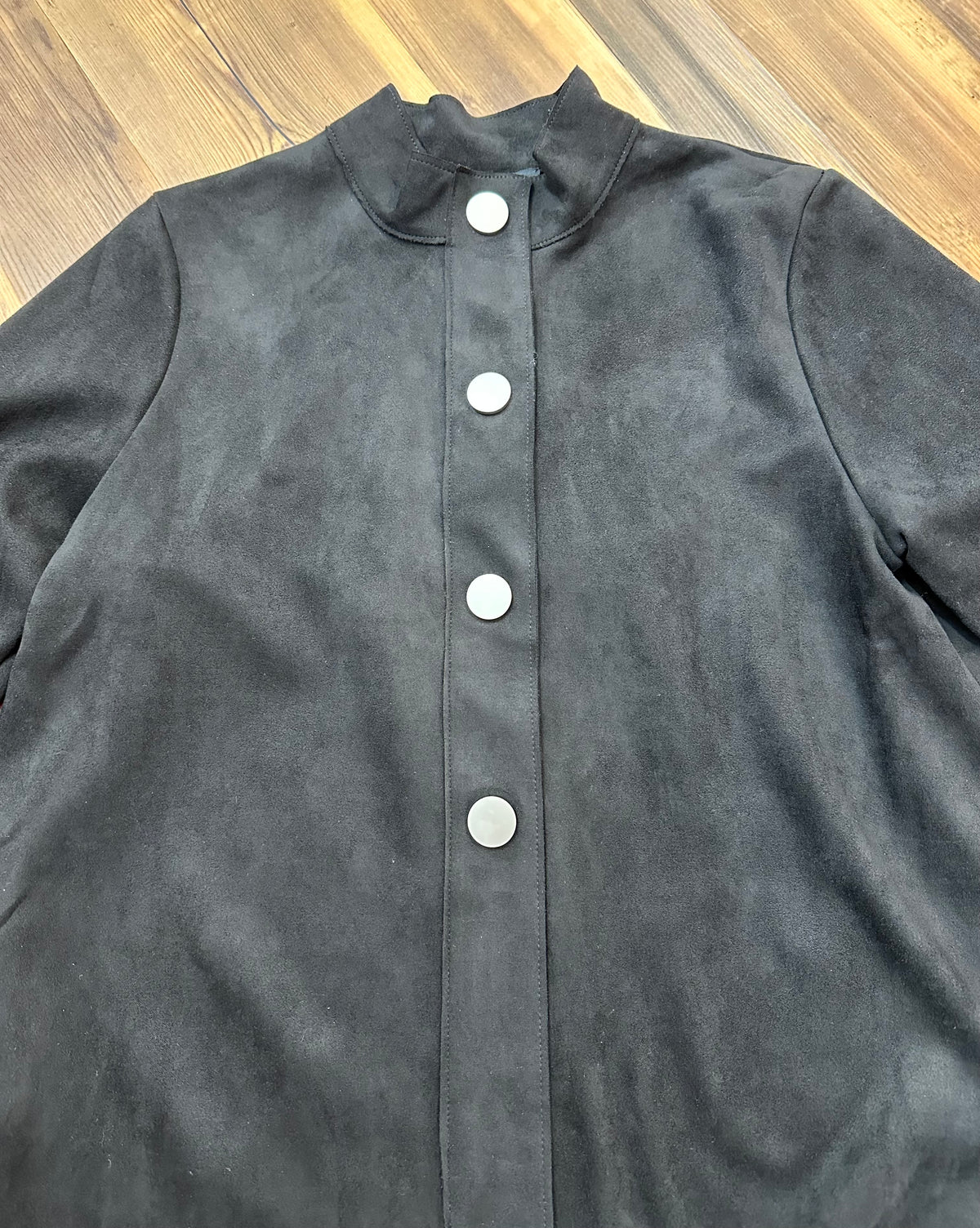 Black Faux Suede Jacket