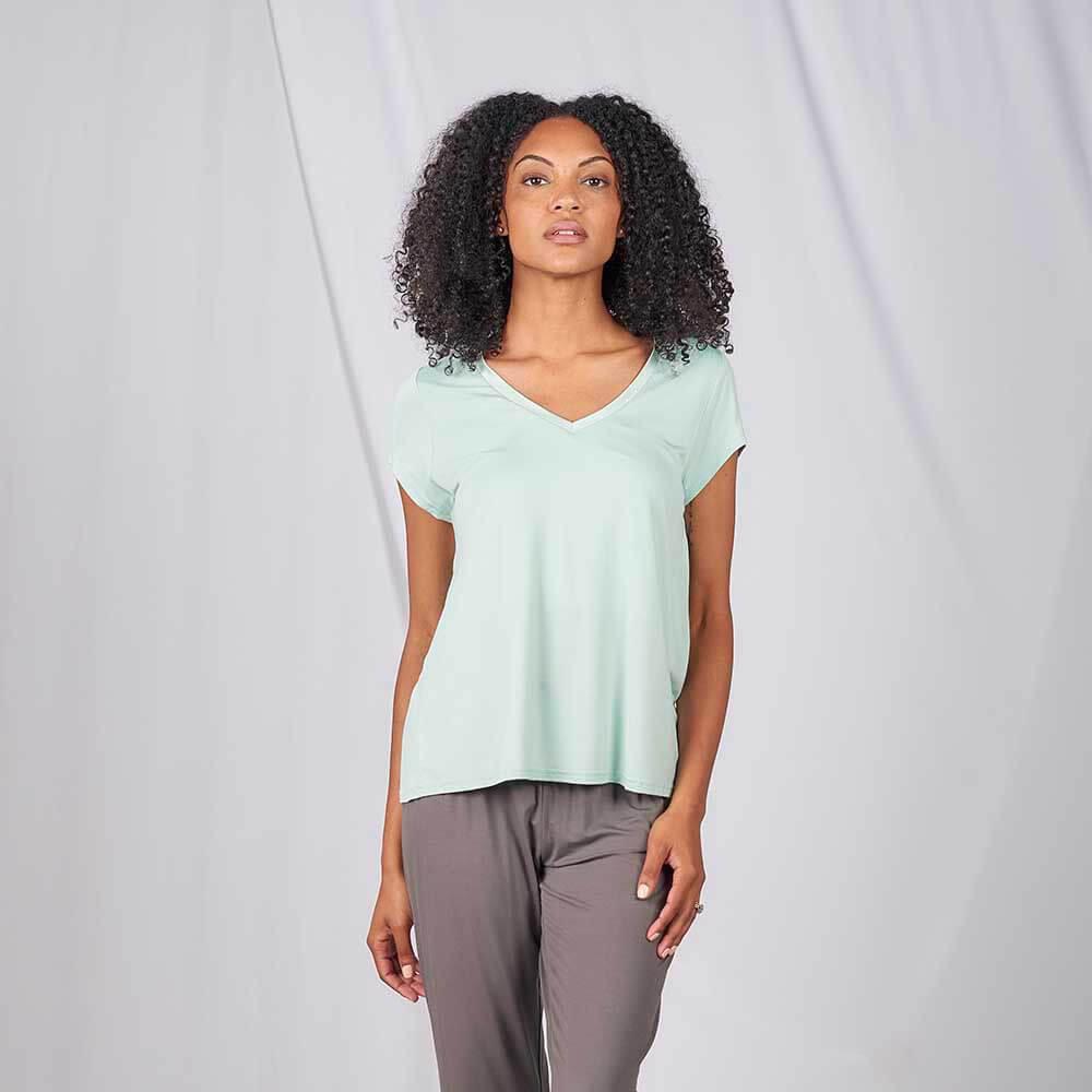 BAMBOO V-NECK PAJAMA TEE