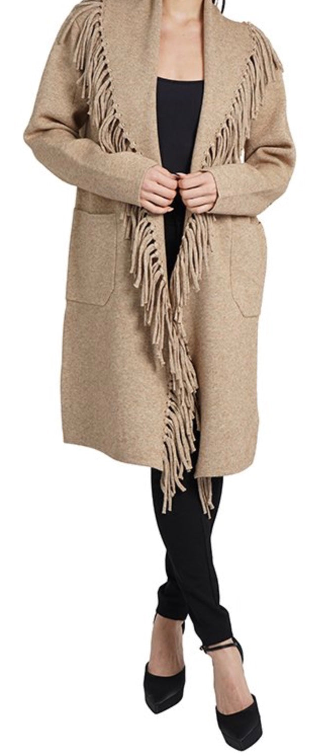 Caroline Fringe Coat