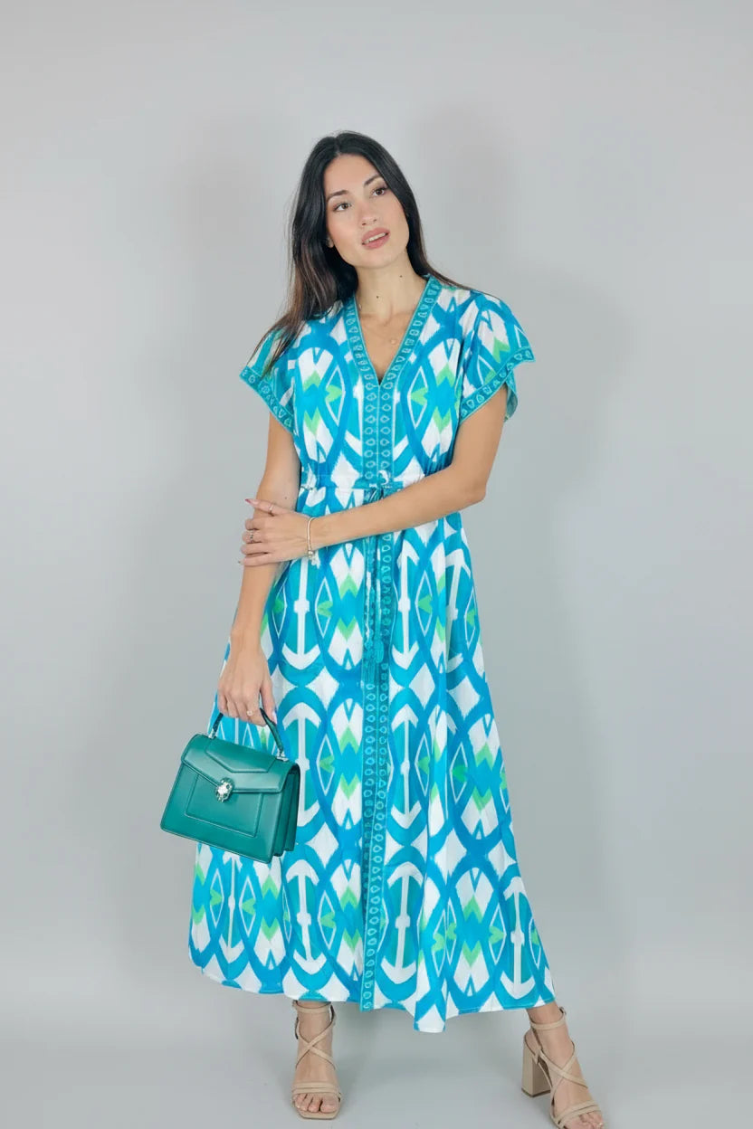 isla tempo maxi dress S The Isla maxi is Color:Cordia Border couples Men Tuxedo Shoes MSD-179-Grey
