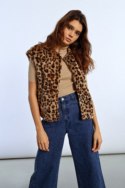 Leopard Print Vest