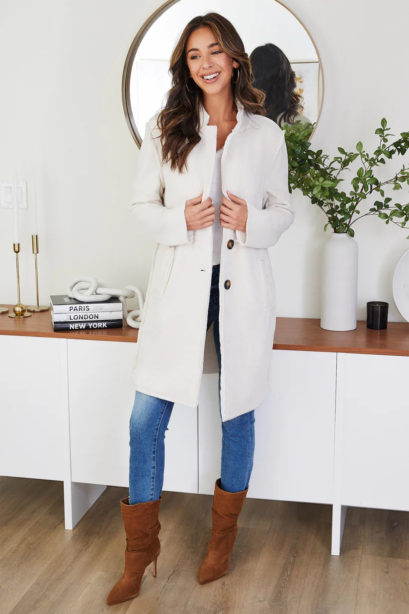 Corduroy Mid Length Jacket