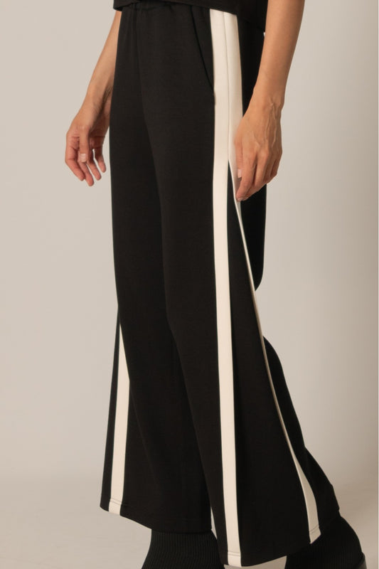 Modal Side Contrast Double Stripe Pant