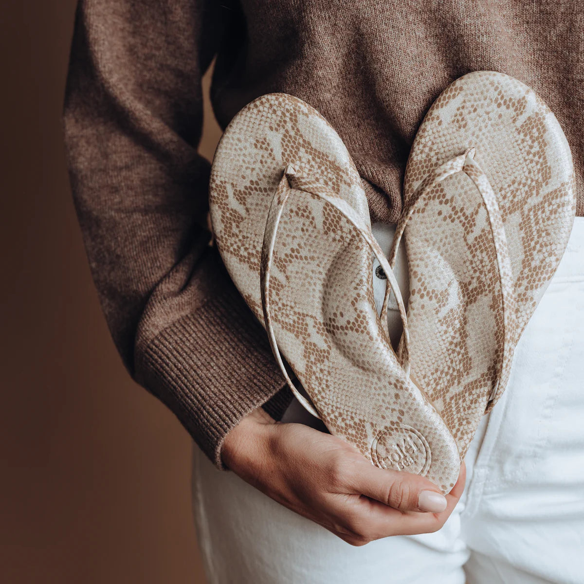 Indie Golden Lizard Sandal