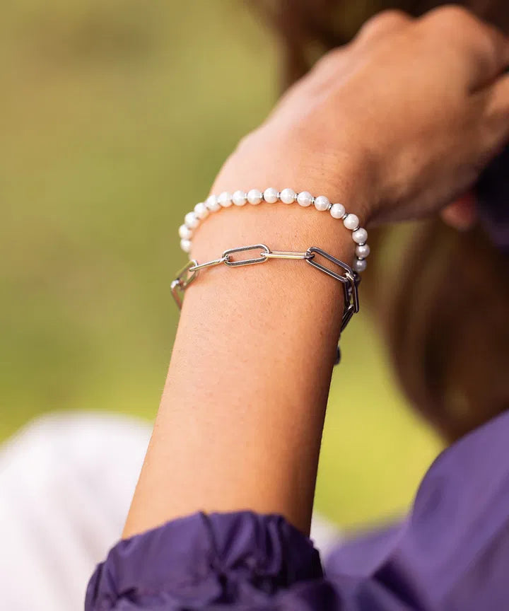 Brontide 4 mm Pearl Bracelet
