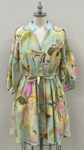 Margo Floral Button Dress