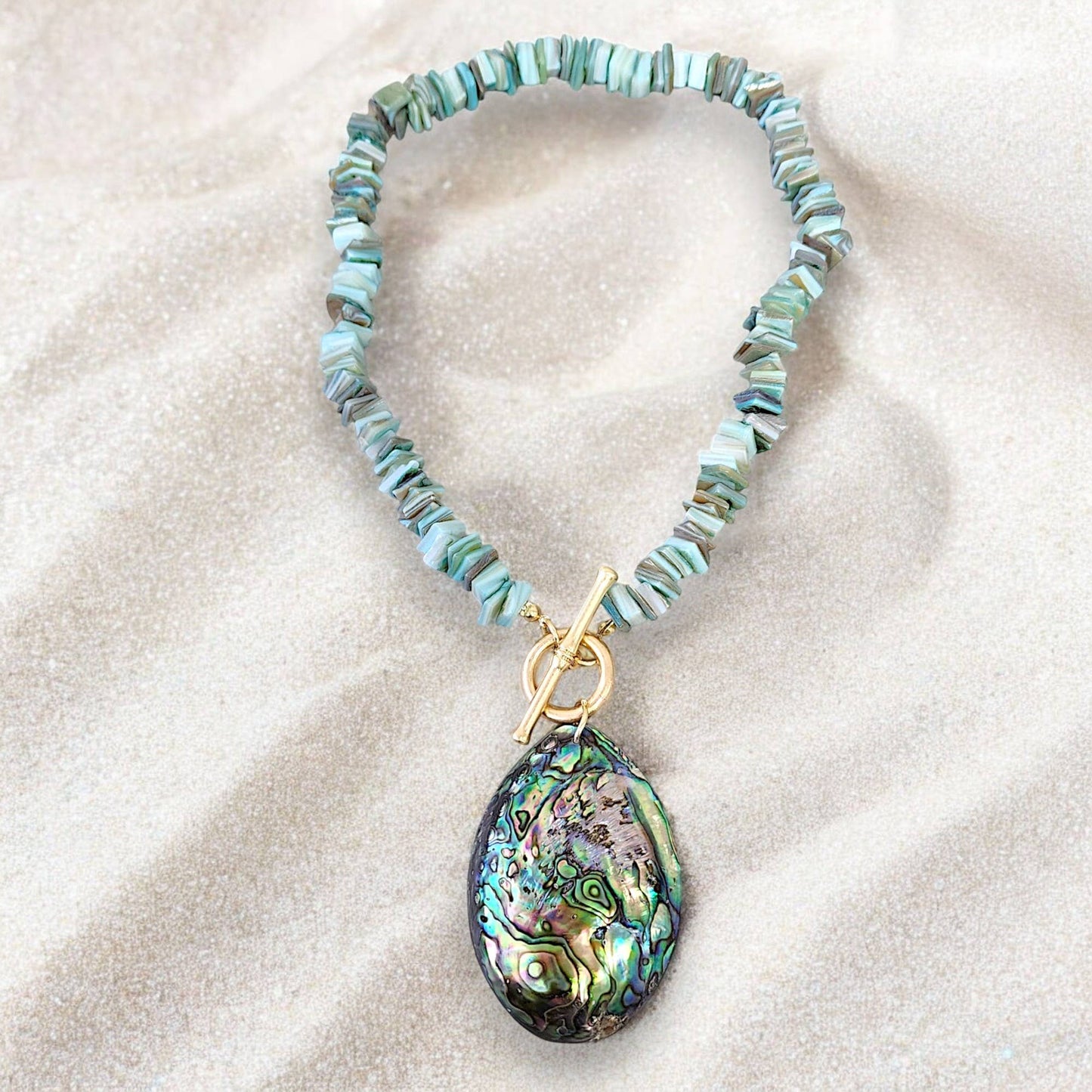 Turquoise Seashell Necklace