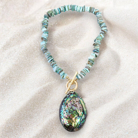 Turquoise Seashell Necklace