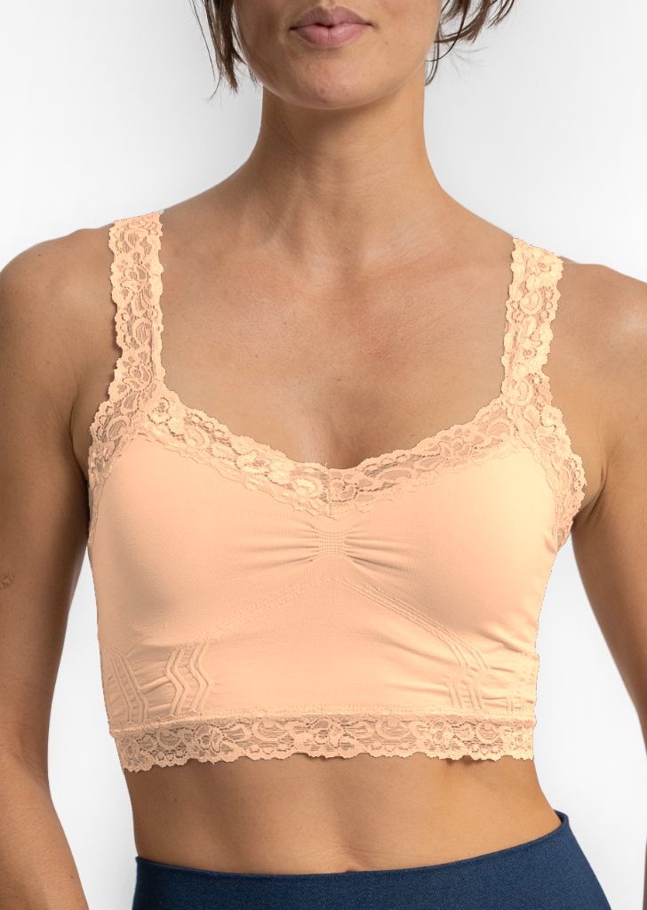 Lace Bralette: White