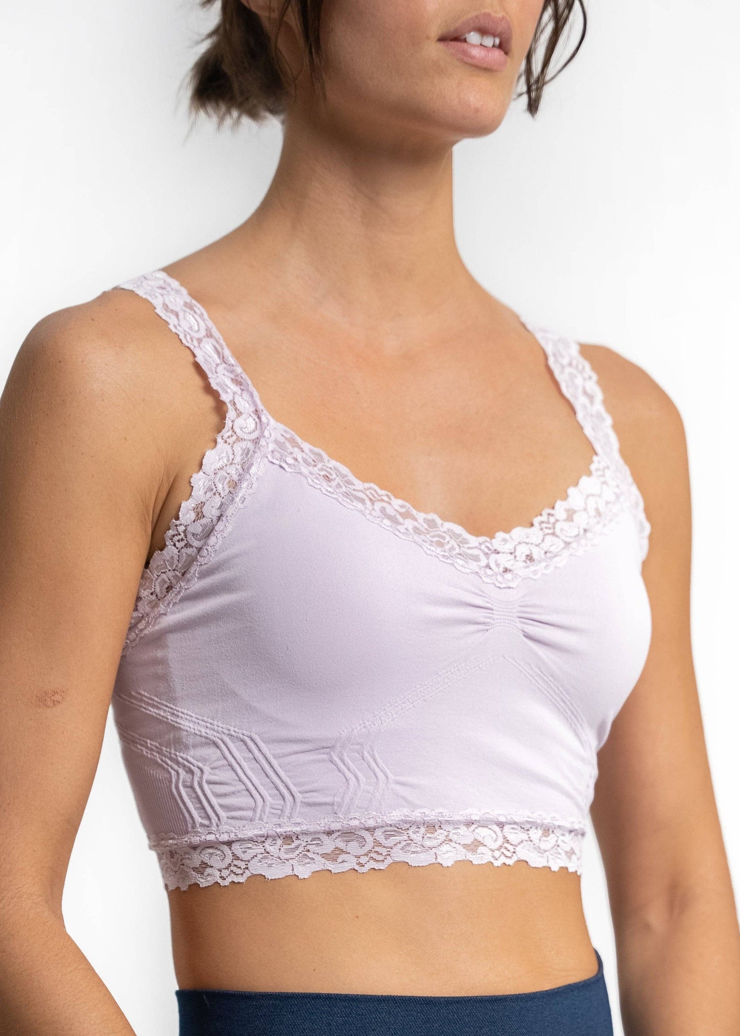 Lace Bralette: White