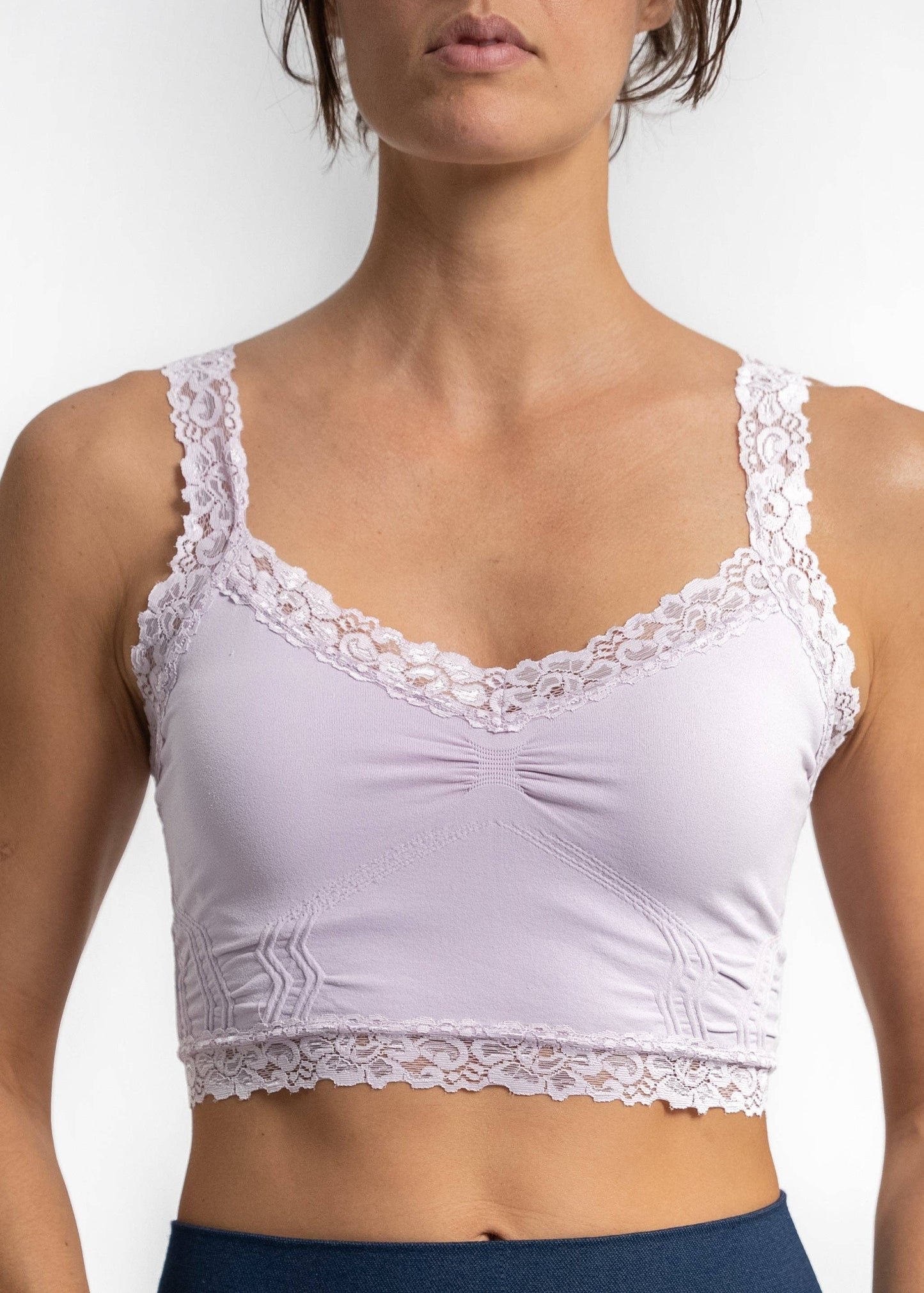 Lace Bralette: White