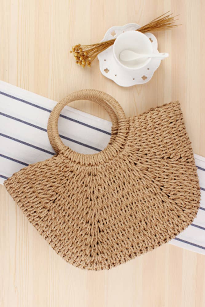 Straw Bag with Handle