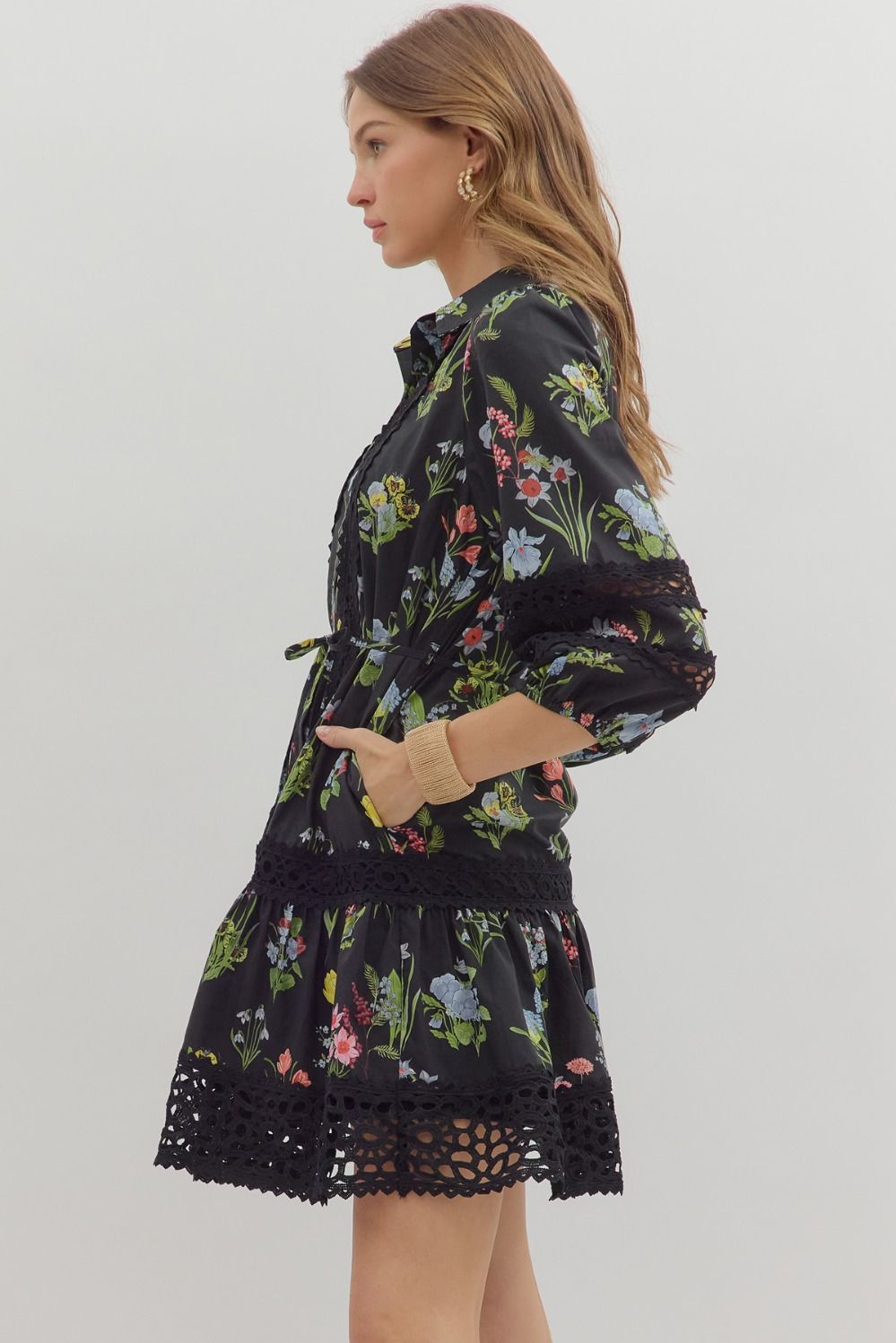 Multi Floral Mini Dress
