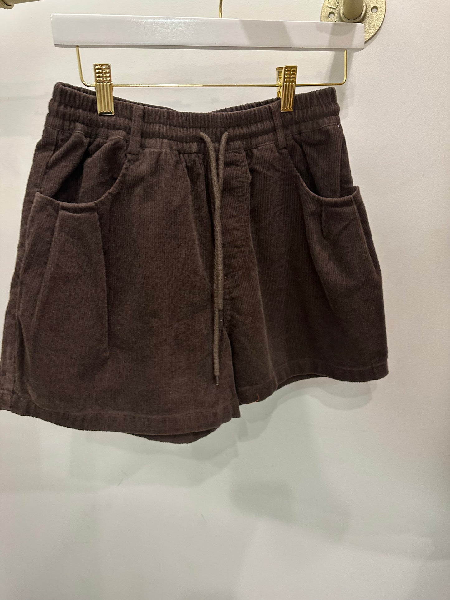Corduroy Drawstring Shorts