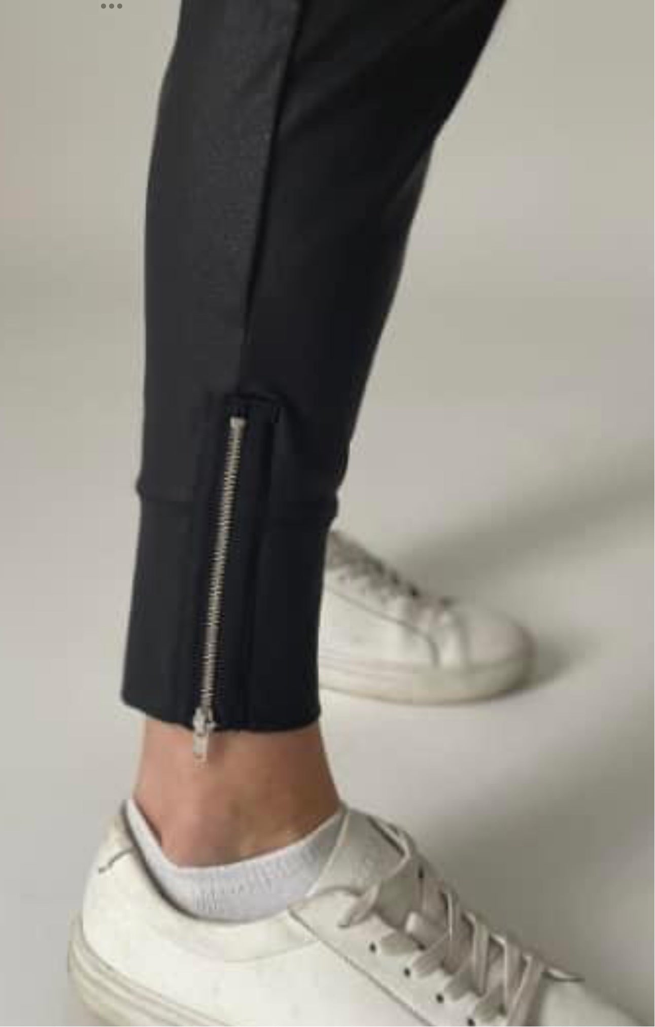 Coated Black Joggers