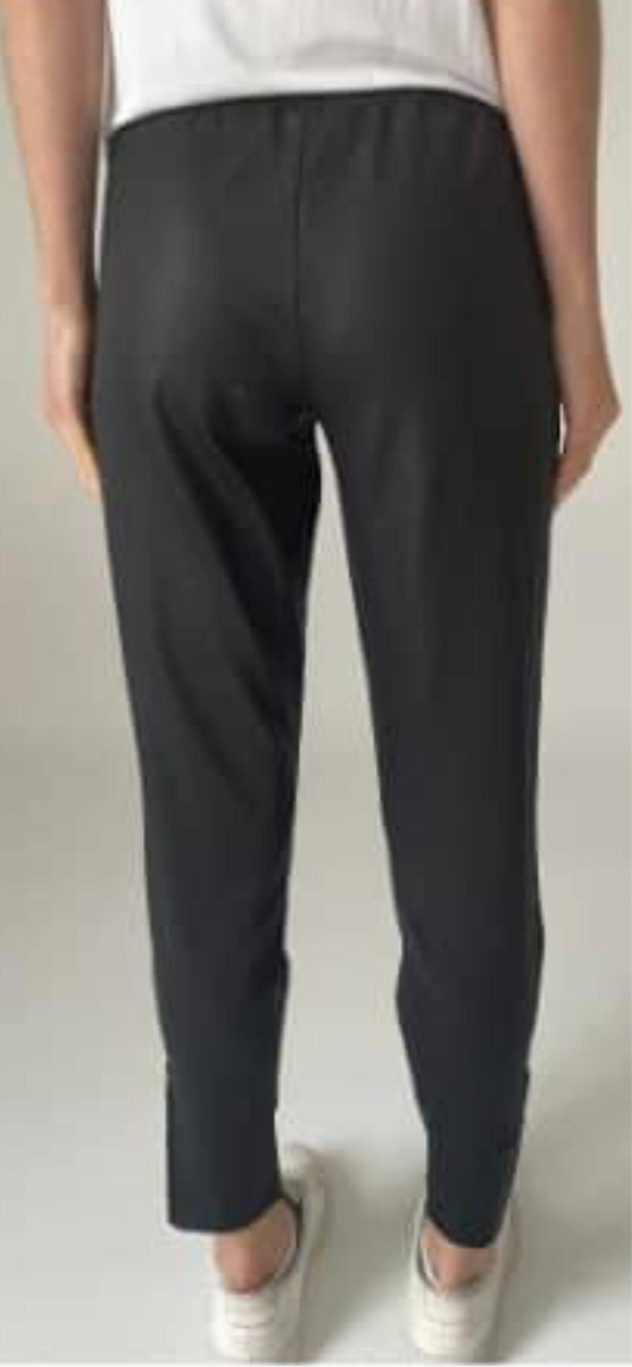 Coated Black Joggers