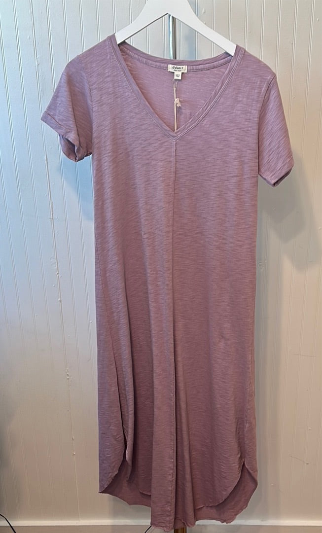 V Tee Midi Dress
