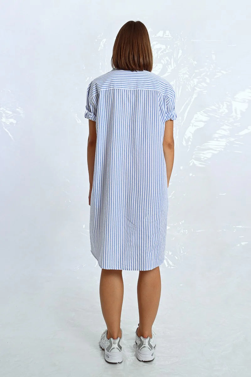 Striped Shirt Dress