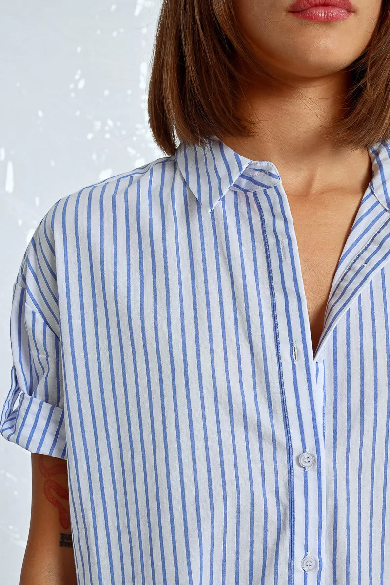 Striped Shirt Dress