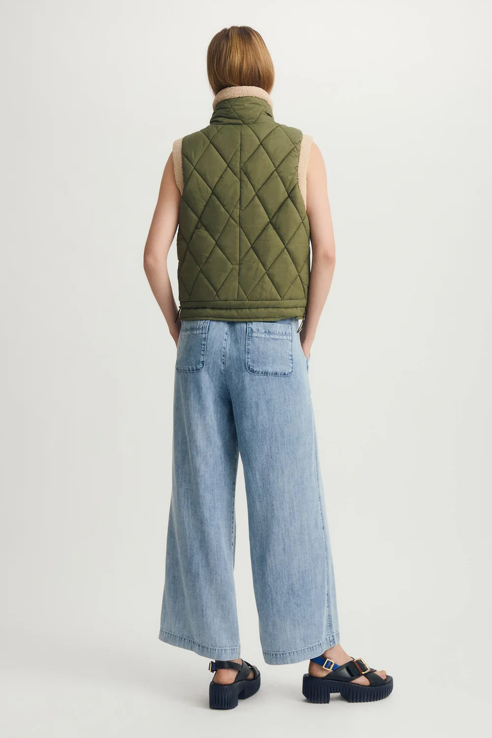Quilted Sherpa Vest