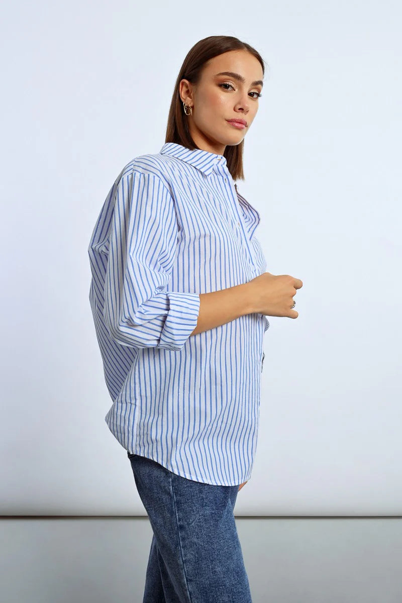 Oversized Striped Shirt