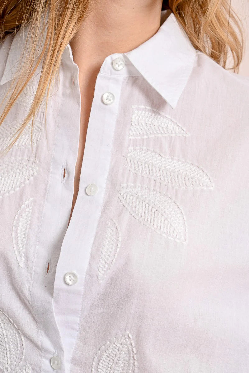 Oversized Embroidered Blouse