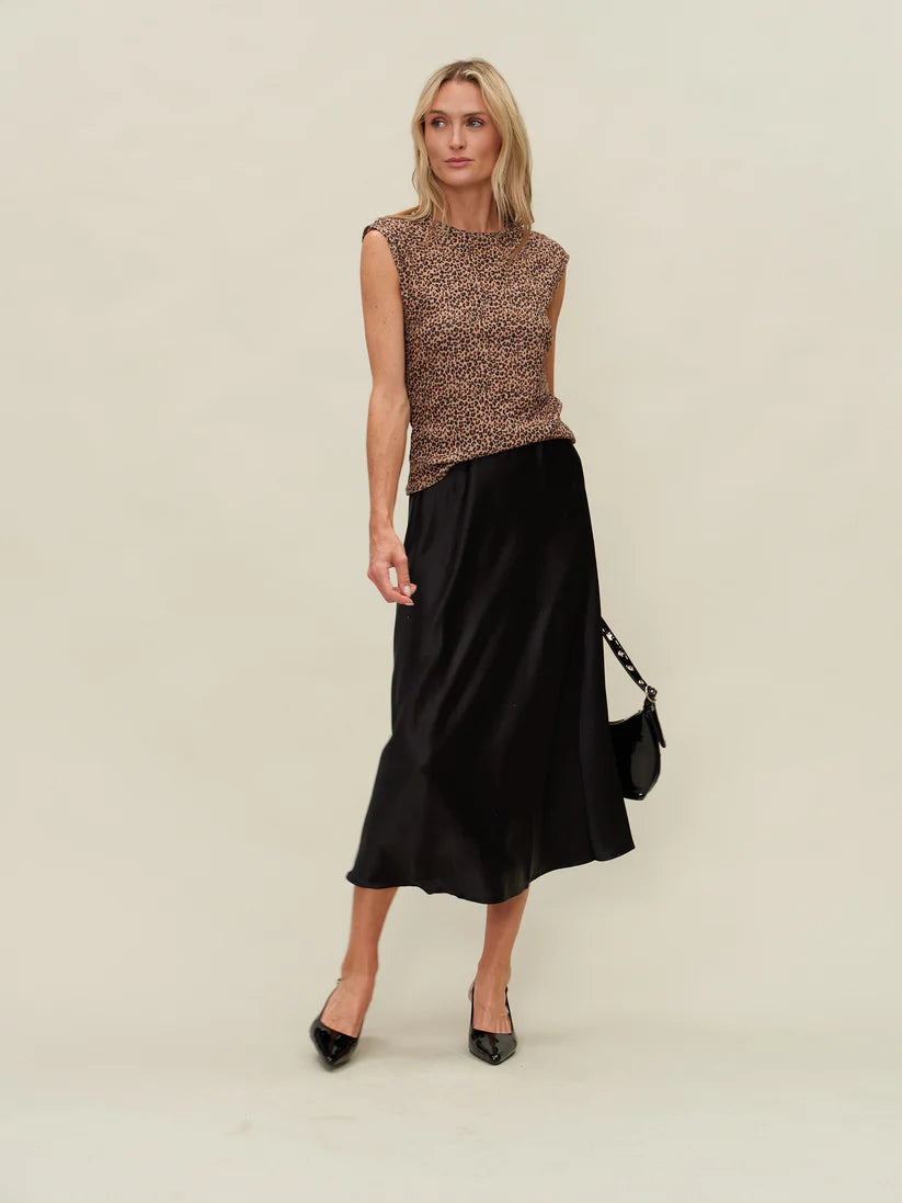 Cheetah Crew Neck Top